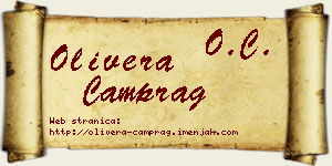 Olivera Čamprag vizit kartica